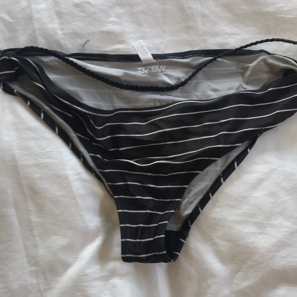 Wesc swim bottoms with braided ribbon detail